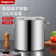 拜格（BAYCO）不锈钢汤桶商用加厚大容量卤肉桶卤水桶家用带汤锅燃气灶 BG50148