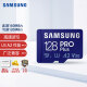 三星（SAMSUNG）128GB TF（MicroSD）存储卡Pro Plus U3 V30读160MB/s写120MB/s高速游戏机平板电脑内存卡