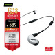 SHURE 舒尔 SE215-BT1/BT2入耳式无线蓝牙耳挂式耳机 BT1白色