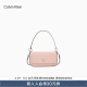 Calvin Klein女包24春季新款时尚小众翻盖可拆卸肩带单肩斜挎腋下包DH3507 665-藕荷粉 OS