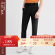 威可多（VICUTU）男士休闲裤时尚舒适透气休闲裤VRW20120749 黑色 180/93 
