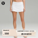 lululemon丨Pace Rival 女士运动中腰短裙 速干芯吸 LW8A84R 白色 XS/4
