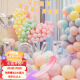 登比 马卡龙气球成人儿童生日装饰加厚气球拱门开业求婚表白结婚布置