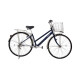 Maruishi日本自行车无链条传动轴成人城市通勤车27寸铝合金内变速代步单车 HNA2733钛空深蓝（27寸）