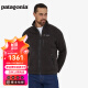 巴塔哥尼亚（Patagonia）男士户外加厚透气保暖外套立领开衫抓绒衣Retro Pile 22801 BLK L