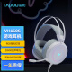雷柏（Rapoo） VH160S 有线耳机 虚拟7.1声道电竞游戏 USB电脑耳麦  头戴式立体环绕声 白色