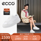 爱步（ECCO）休闲鞋女 简约厚底百搭休闲鞋板鞋 街头舞台系列219503 白色37