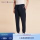 TOMMY HILFIGER【柔顺双面布】春夏男净色休闲抽绳束脚运动针织休闲裤32361 藏青色DW5 M