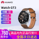 华为二手HUAWEI手表watch gt3运动智能两周续航蓝牙通话体温监测心率血氧男女电话2pro 46mm时尚款-咖色真皮表带