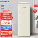 大宇（DAEWOO）复古冰箱小型家用单门冷藏冷冻办公室迷你白色网红225升定制 BC-225DYA 奶油白