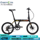大行（DAHON）K-one折叠自行车20英寸9速男女式碟刹超轻铝合金运动单车FKA091 科技黑