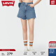 Levi's李维斯24夏季新款女士牛仔短裤显瘦显高时尚复古气质百搭 蓝色 26