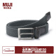 无印良品 MUJI 可调节长度 弹力 皮带 针扣式腰带 EAB04A2A 黑色 1个 1050*33mm