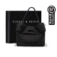 CLEVER & KETCH CK托特包大容量包包女包斜挎通勤大包购物袋时尚单肩包生日礼物 黑色