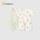 童泰（TONGTAI）婴儿短袖连体夏季衣服新生家居儿童2件装TS42J455-DS绿色73cm