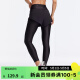 迪卡侬（DECATHLON）假两件紧身裤女瑜伽健身跑步训练弹力紧身运动裤女裤WSSL 经典黑升级版 165/76A/M