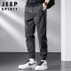 JEEP SPIRIT吉普休闲裤男春夏季韩版裤子男士工装裤宽松束脚裤 深灰 XL 