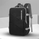 欧格双肩包男女背包大容量旅行包多功能行李包15.6英寸电脑包学生书包 典雅黑