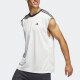阿迪达斯（Adidas）男装夏季篮球训练运动服宽松背心透气吸汗无袖T恤1 IL2293白色 M
