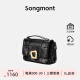 Songmont山下有松小号巧克力包小众设计师新款牛皮斜挎链条软手机包520礼 黑色(现货)