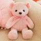 亦趣泰迪熊公仔布娃娃机毛绒玩具迷你小熊公仔抱抱熊玩偶女生生日礼物 淡粉色 小号全长35厘米