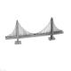 萨默斯立体拼插过海大桥3D金属拼图仿真名桥拼装桥梁模型合金手工 金门大桥-长10㎝