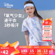 迪士尼（DISNEY）儿童女童速干短袖T恤针织上衣炫彩扎染衣服24夏DB321BE28紫130