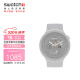 斯沃琪（Swatch）瑞士手表 陶瓷腕表 BIG BOLD云母灰 情人节礼物潮流石英表SB03M100