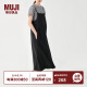 无印良品（MUJI） 女式 泡泡纱吊带连衣裙 BC06CC3S 吊带裙 黑色 S-M
