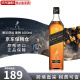 尊尼获加（JOHNNIE WALKER）苏格兰 调和威士忌酒 进口 洋酒 海外版 尊尼获加黑牌 1000mL 1瓶 裸瓶无盒