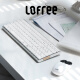 洛斐（LOFREE）小顺OE919矮轴键盘100键有线蓝牙双模矮轴机械键盘铝合金机身 银色幽灵