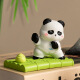晴碧琳创意手机支架摆件可爱熊猫办公室桌面装饰品送女生实用生日礼物 手机支架摆件【竹排熊猫】