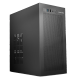 长城（Great Wall）天工1黑色电脑机箱（MATX小主板/0.8MM厚钢板/12CM风扇位/U3/双3.5吋硬盘位/NAS存储佳选）