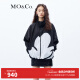 MO&Co.【UPF40+防晒服】米奇联名系列宽松夹克外套设计感小众 黑色 S/160