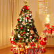 蒂诗卡 圣诞树圣诞装饰品圣诞节礼物小型套餐高档商场布置豪华加密型 90cm圣诞树+栅栏+树裙+灯串