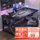 众豪（ZHONGHAO）电脑桌台式家用电竞游戏桌简约卧室办公书桌学习桌简易写字桌子 【升级加固】黑色120*60cm 单桌