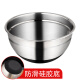 拜杰不锈钢和面盆食品级厨房烘焙打蛋洗菜凉拌沙拉料理加厚盆 20cm