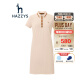 哈吉斯（HAZZYS）女装 夏季款连衣裙撞色条POLO裙AQWSE01BE04 浅粉色LP 170/92A 42