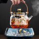 尚言坊电陶炉煮茶器玻璃煮茶壶烧水壶网红茶具套装家用全自动蒸汽煮茶炉