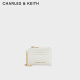 CHARLES&KEITH23新品链条迷你零钱包卡包包女包女CK6-50840458-1 White白色 6个