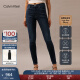 Calvin Klein Jeans春秋女士休闲简约ck贴片高腰紧身洗水微弹牛仔裤J220064 1BJ-牛仔深蓝 25