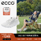 爱步（ECCO）网面鞋女 夏季简约低帮户外运动鞋日常休闲跑步鞋 驱动820263 白色/水泥灰82026360330 38