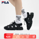 FILA 斐乐官方 FLUID 5 SANDAL复古凉鞋女2024夏新款猫爪凉鞋 黑-BK 37.5