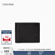 Calvin Klein Jeans【520礼物】男真皮复古商务ck牛皮零钱证件卡包钱包HP2043 001-黑色