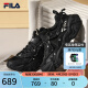 斐乐（FILA）官方女鞋老爹鞋复古运动鞋2024夏季新款猫爪鞋5代休闲鞋 黑-BK 37.5