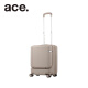 ace./Furnit-ZxFinntasia日本行李箱刹车功能大容量旅行箱登机箱前开 牛奶咖啡色 20英寸-登机箱-前开盖