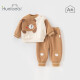 欢喜小熊6个月-5岁男宝宝套装春季儿童圆领卫衣裤子两件套女婴儿衣服