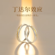 央创时尚【中国黄金】银情侣戒指对戒男女一对结婚纪念日生日礼物女友老婆