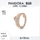 潘多拉（PANDORA）公主皇冠戒指玫瑰金色女 情侣对戒生日礼物送女友 公主皇冠戒指 56mm—16号圈口