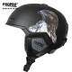 PROPRO滑雪头盔一体成型成人儿童男女户外单板双板滑雪防摔护具装备 黑色/鹰 S